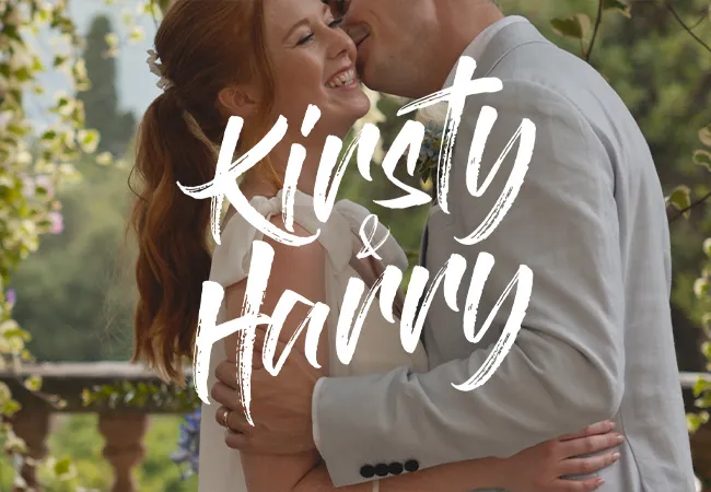 Kirsty & Harry, pareja protagonista de una película de boda de Las Bodas de Pantamaría